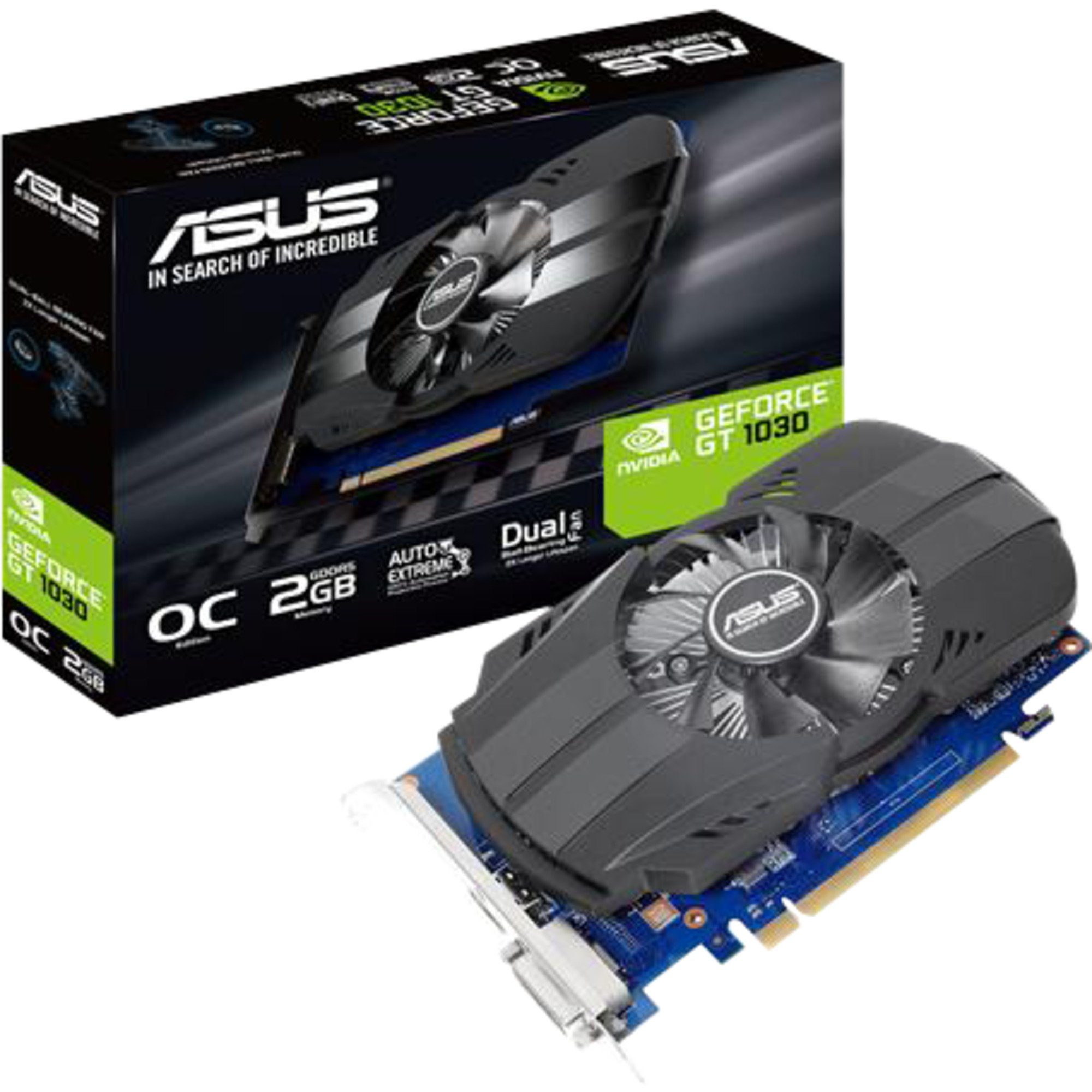 Asus ASUS GeForce GT 1030 Phoenix OC, Grafikkarte Grafikkarte (2 GB)