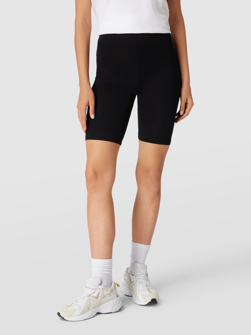 Bermudas mit elastischem Bund Modell 'selma' in schwarz
