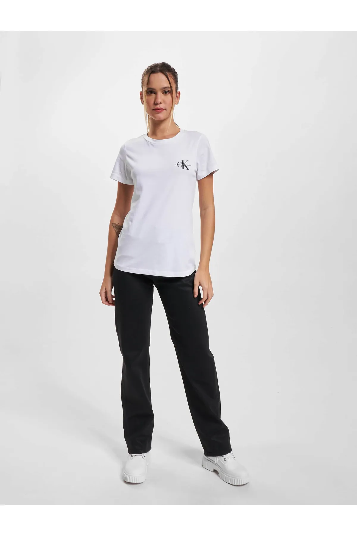 Calvin Klein  Damen 2er-Pack Monogram Slim T-Shirt