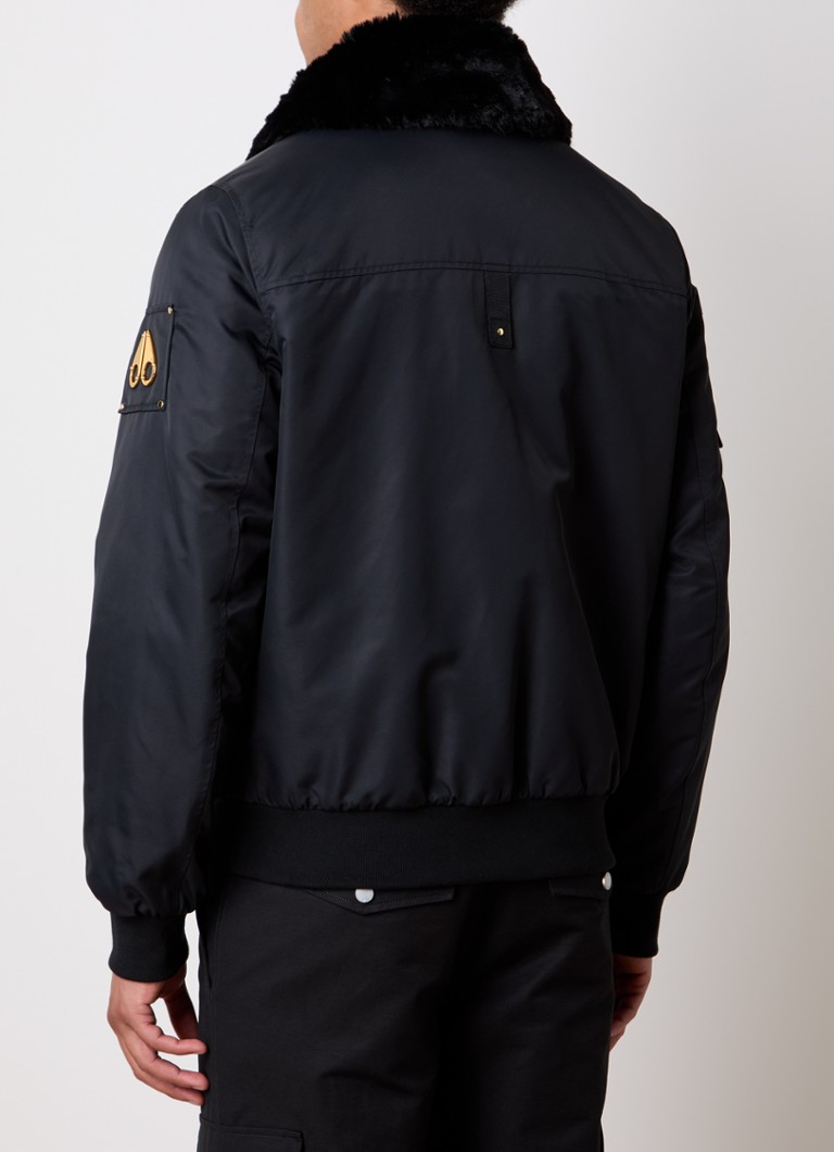 Moose Knuckles Courville bomberjaka ar rāvējslēdzēja kabatām un logotipu