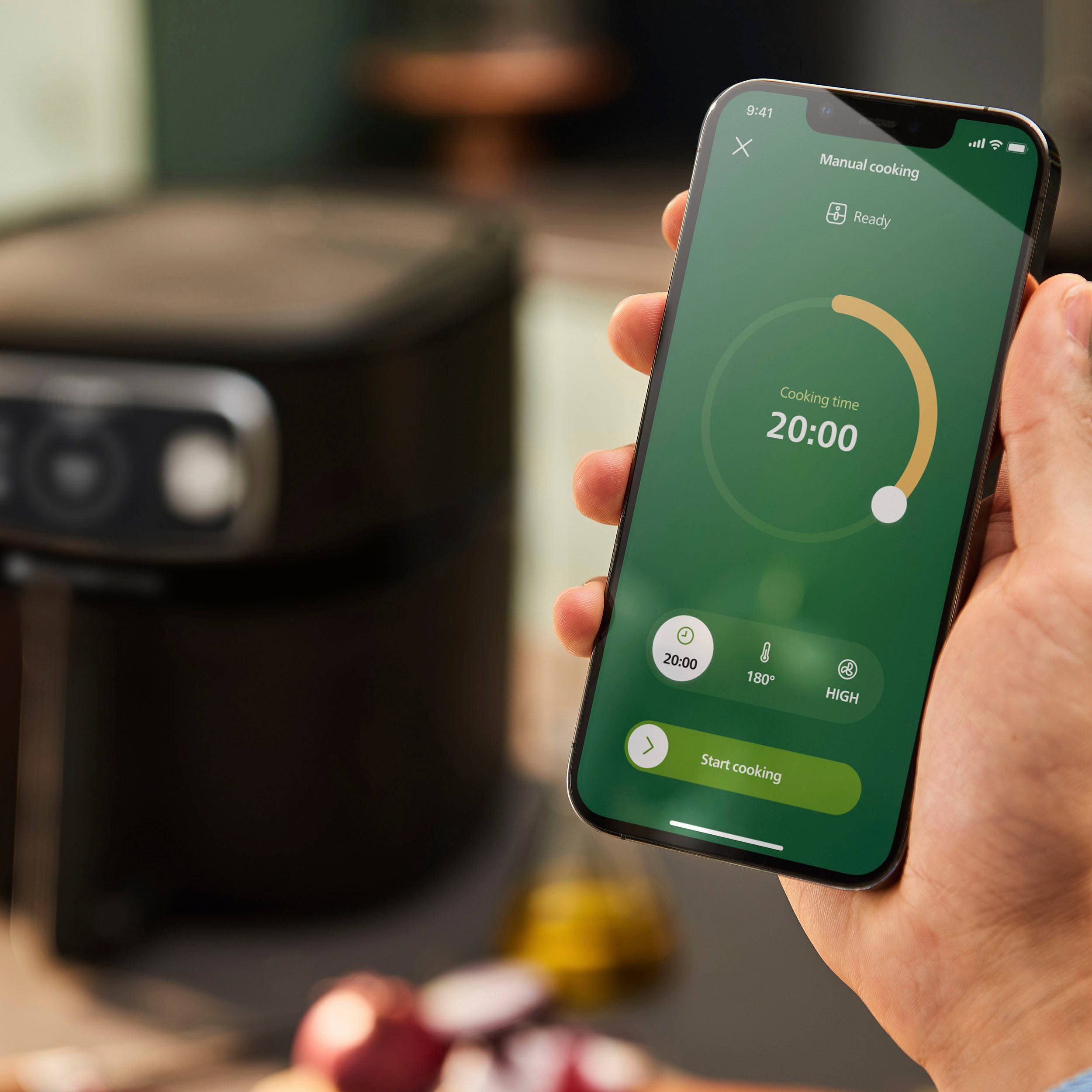 Philips Heißluftfritteuse Airfryer XXL HD9875/90, 2000 W, mit WiFi Konnektivität, 30 AutoCook Programmen und Warmhaltefunktion