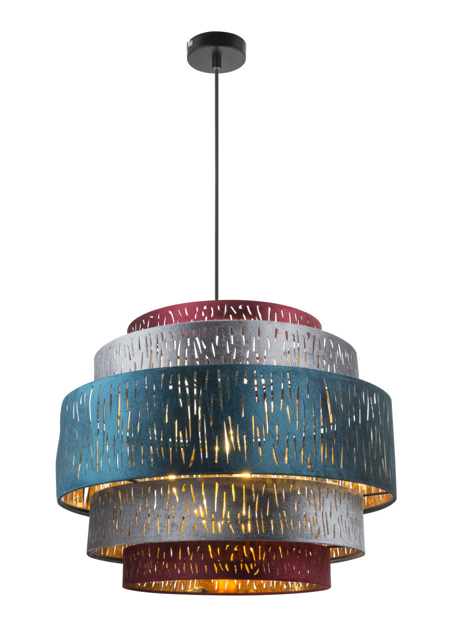 Globo Lighting - TICON - Hängeleuchte Metall schwarz, 1x E27