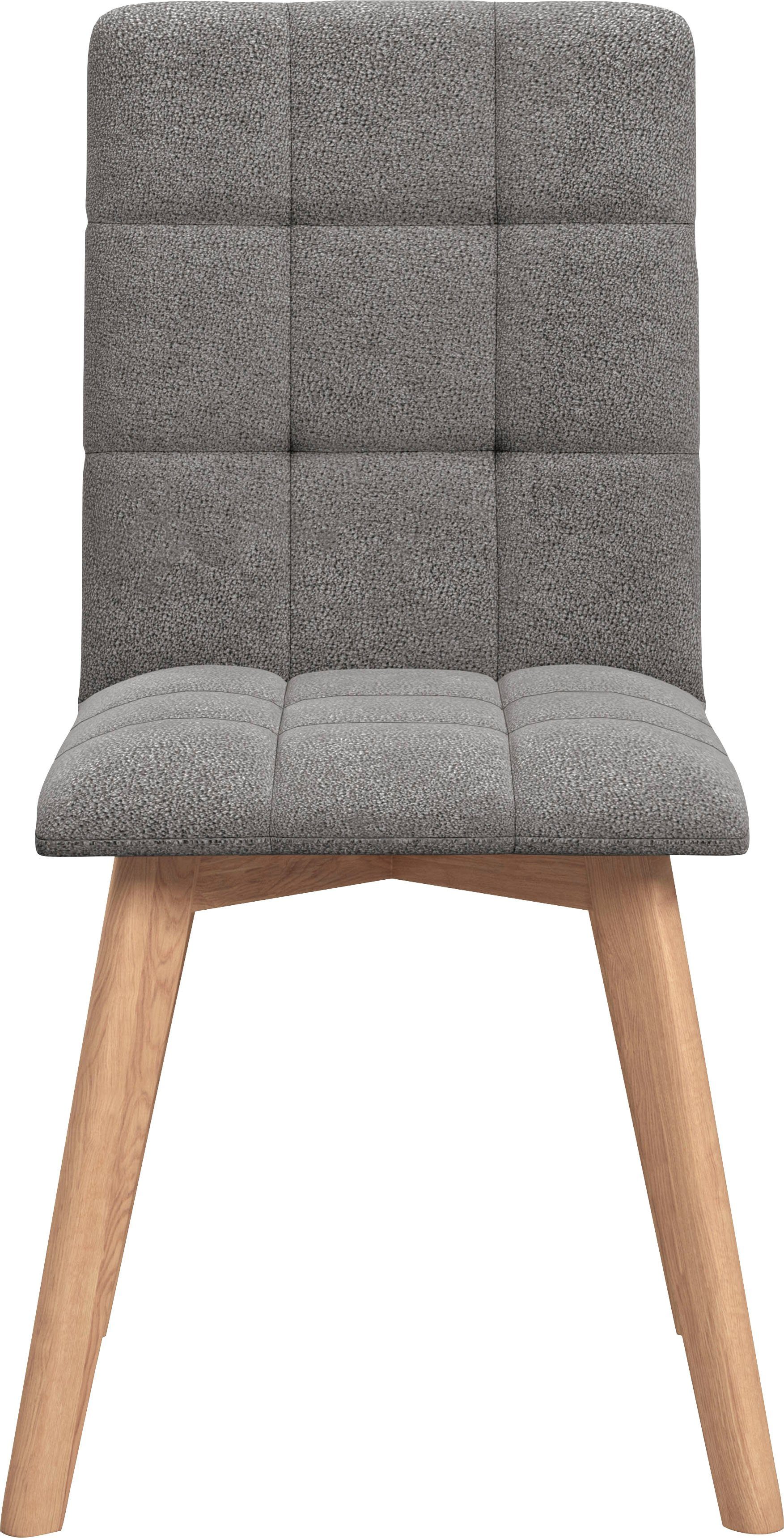 Home affaire 4-Fußstuhl Scala (Set, 2 St), Gestell aus Eiche Massivholz