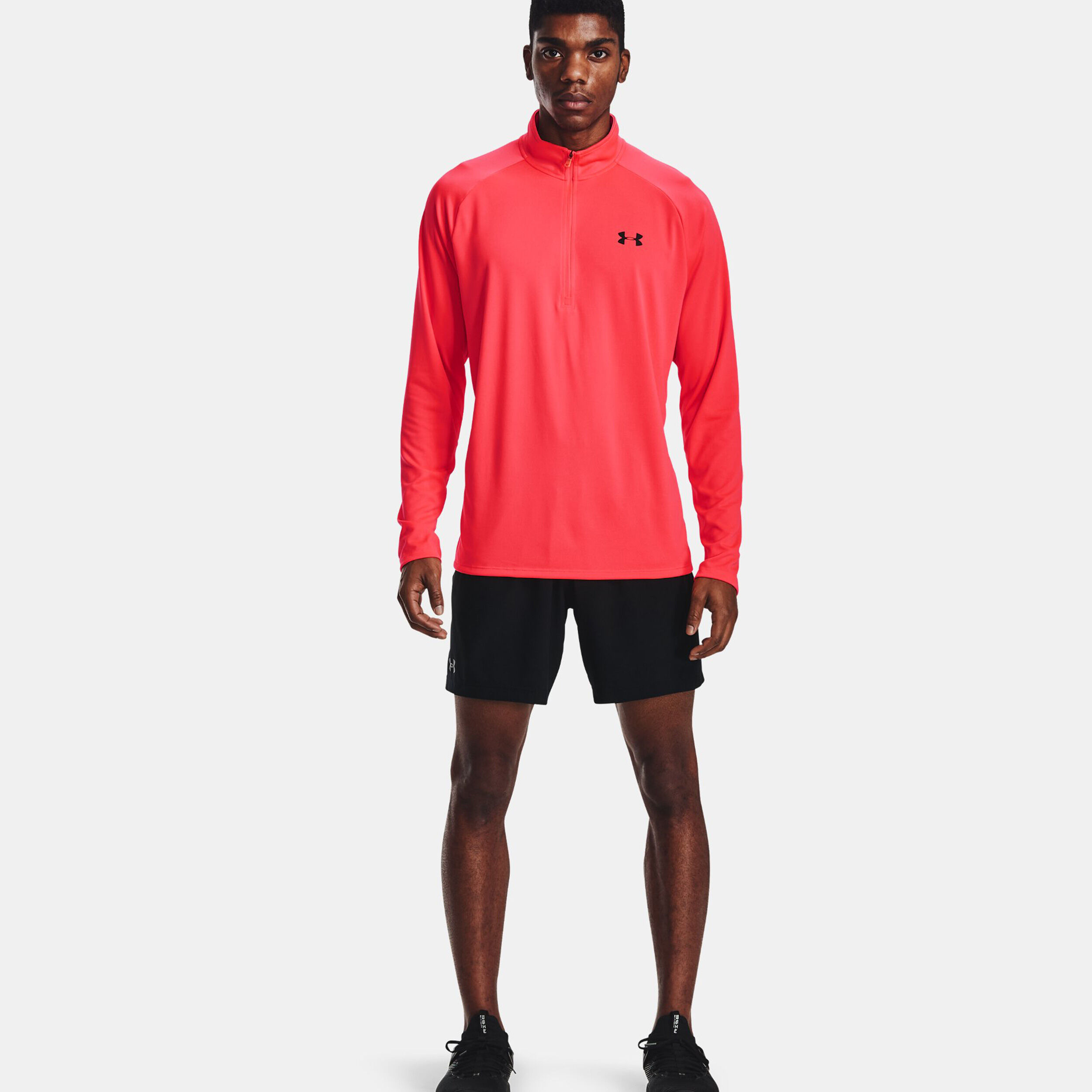 Tech 2.0 Half-Zip Longsleeve Herren - Koralle