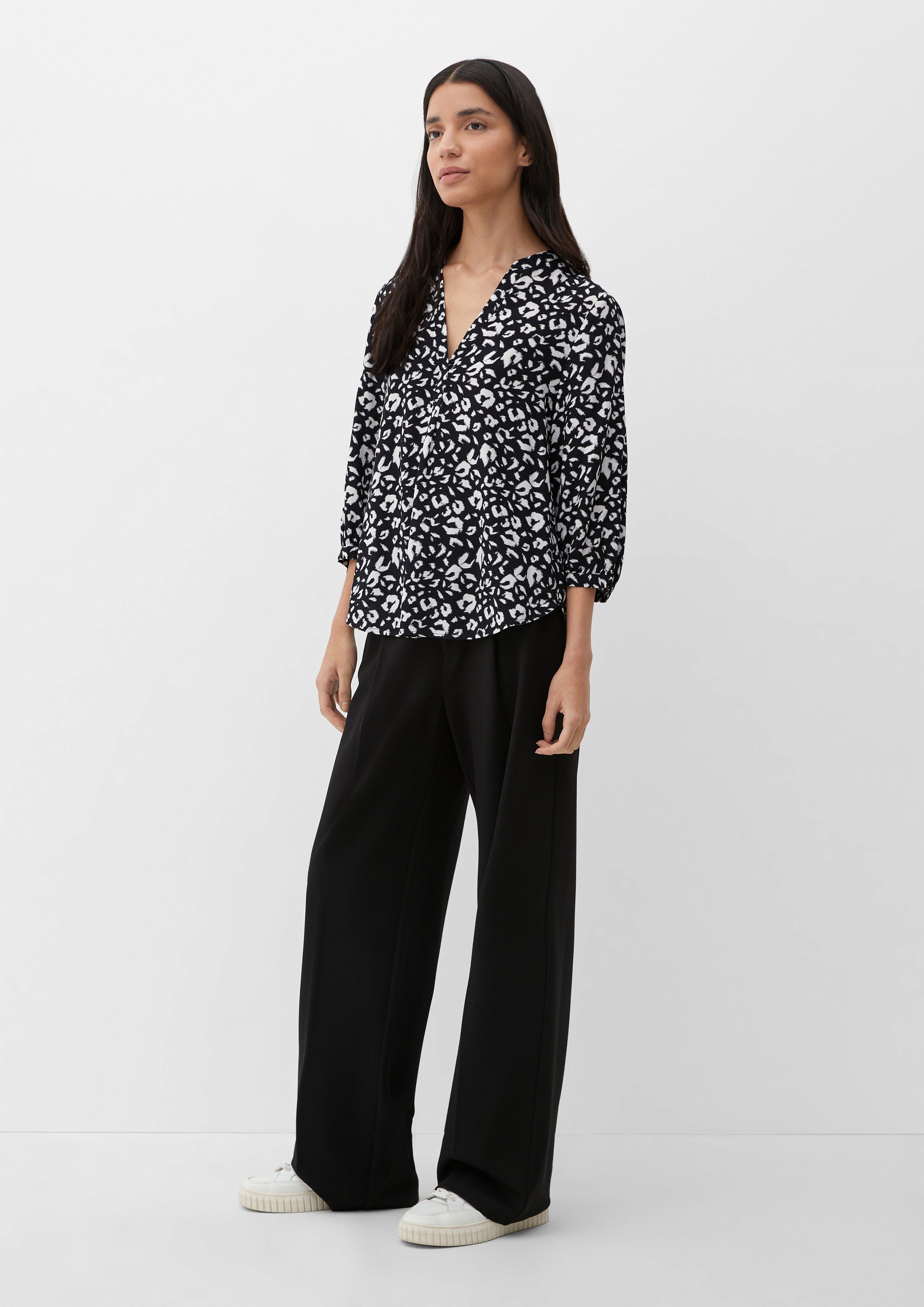 Viskosebluse mit Tunika-Ausschnitt  2132607-99A6