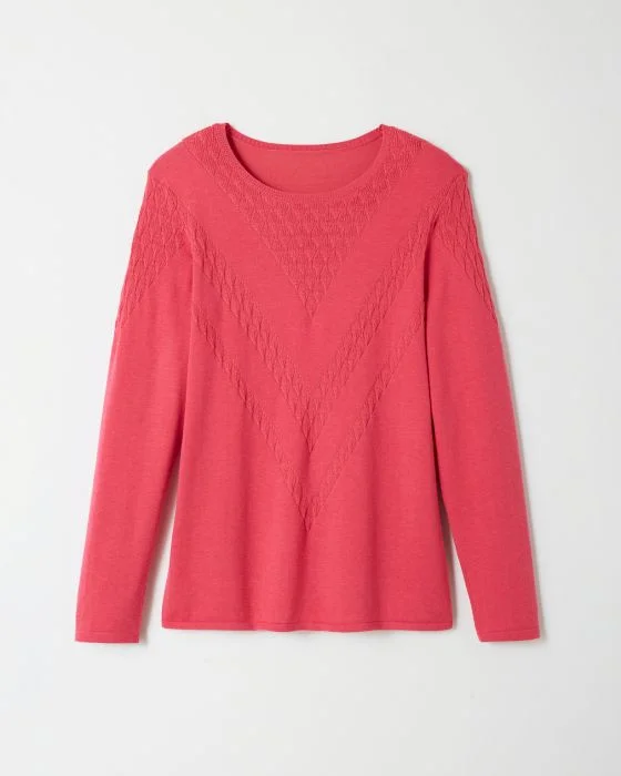 Pull maille fantaisie chaud Thermolactyl