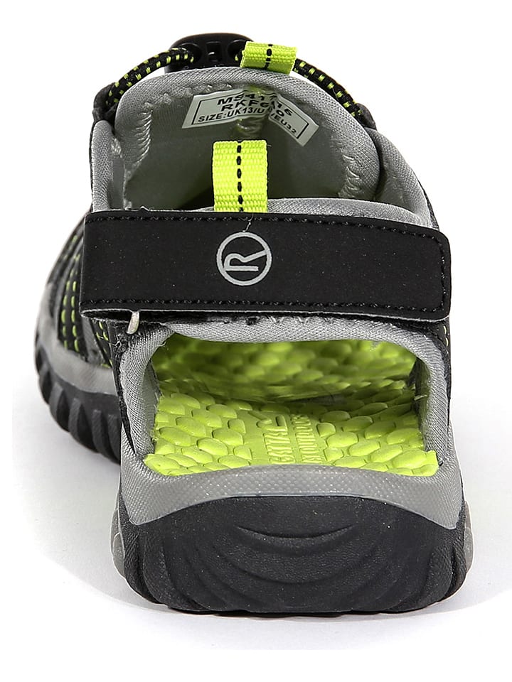 Regatta Trekkingsandalen in Schwarz/ Grün günstig kaufen