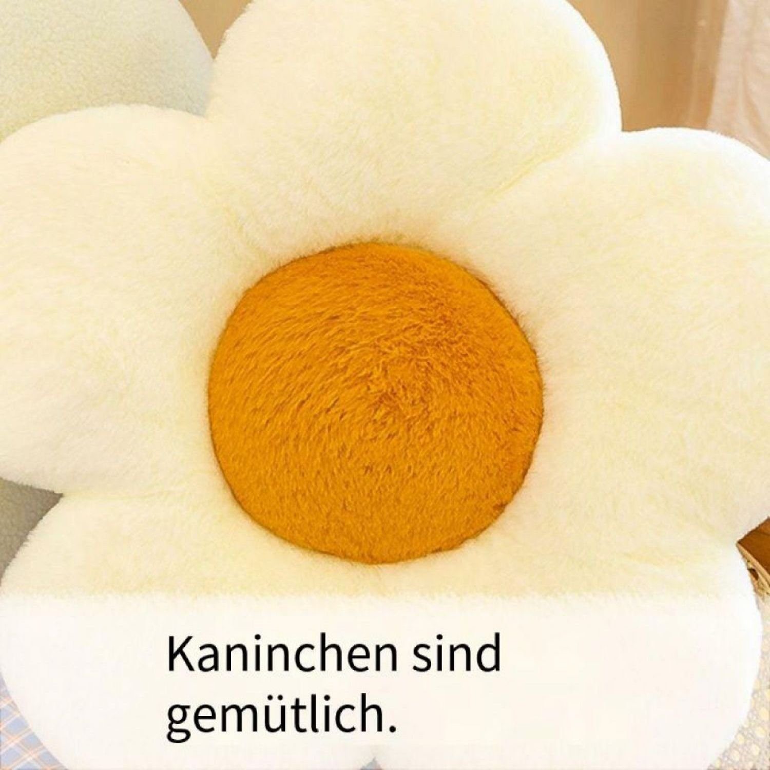 Einemgeld Bodenkissen Blumenboden Kissen Tatami Blumenförmiges Plüsch-Dekor der bequemen