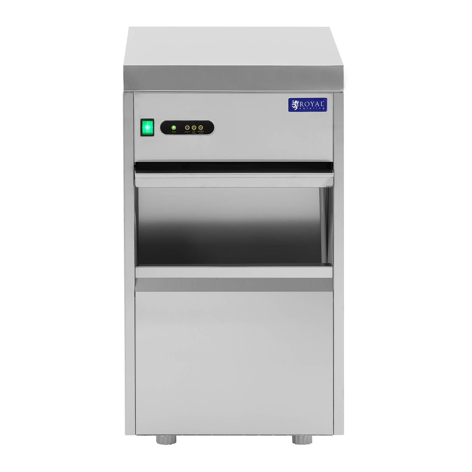 Royal Catering Eiswürfelmaschine Scherbeneismaschine 50 kg/ 24 h Flockeneismaschine Scherbeneisbereiter