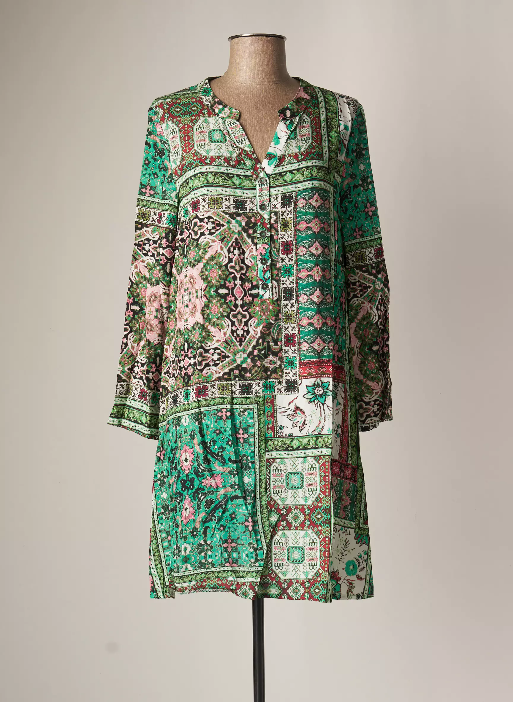 So Soon Robes Mi Longues Femme couleur vert
