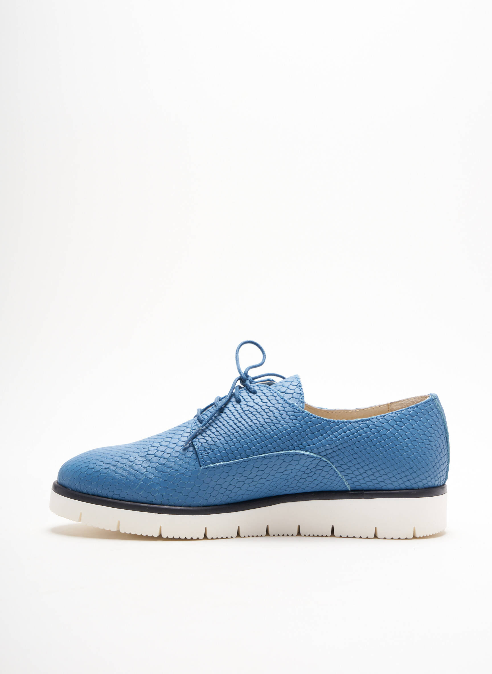 Brodequins Derby Femme couleur bleu