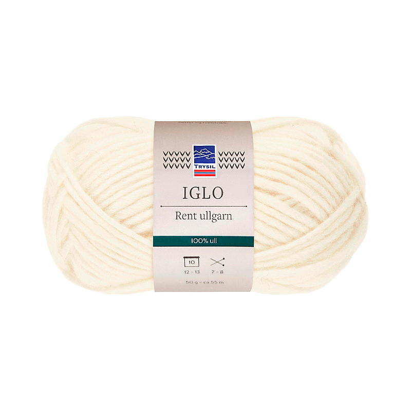 Trysil Iglo ullgarn 100% ull, natur