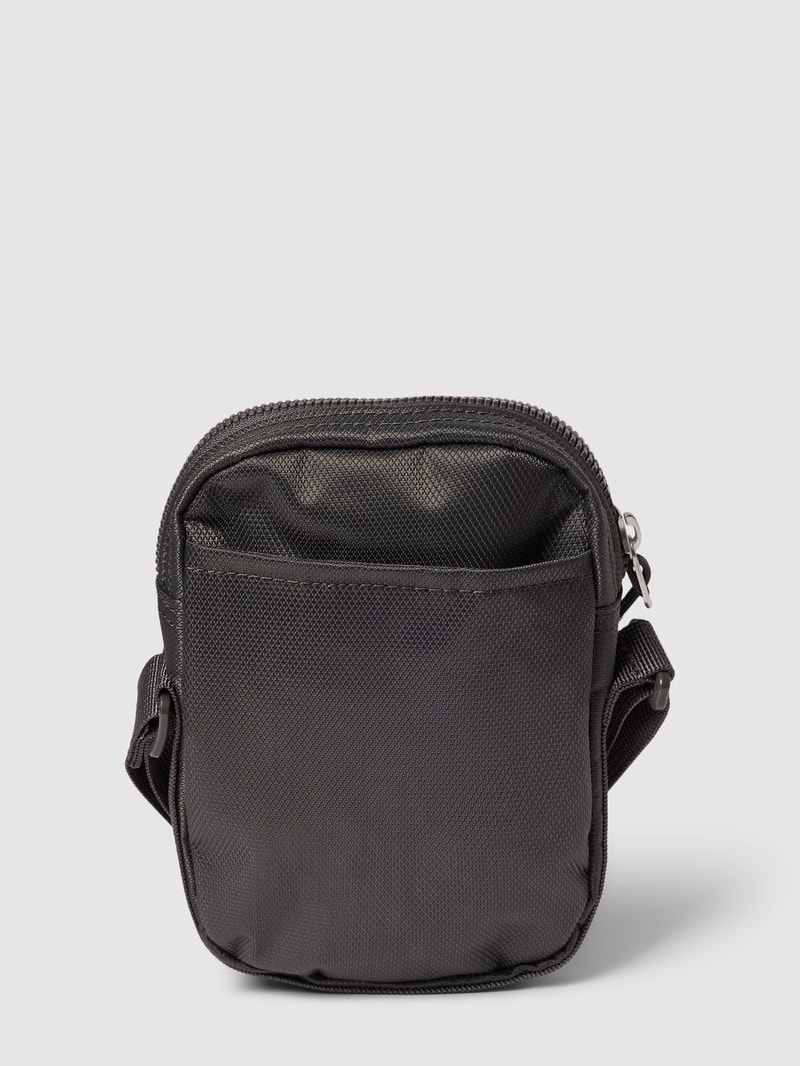 Crossbody Bag mit Label-Print in mittelgrau