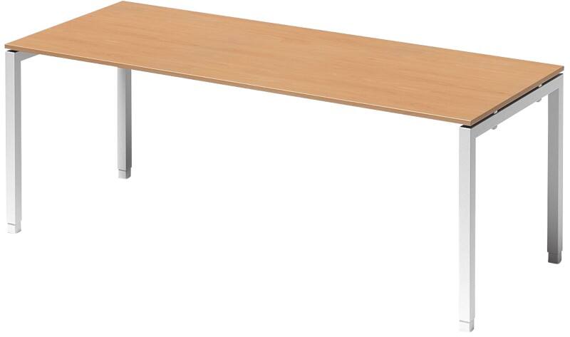 Bisley Schreibtisch Cito Buche, Verkehrsweiß 2.000 x 1.200 x 850 mm