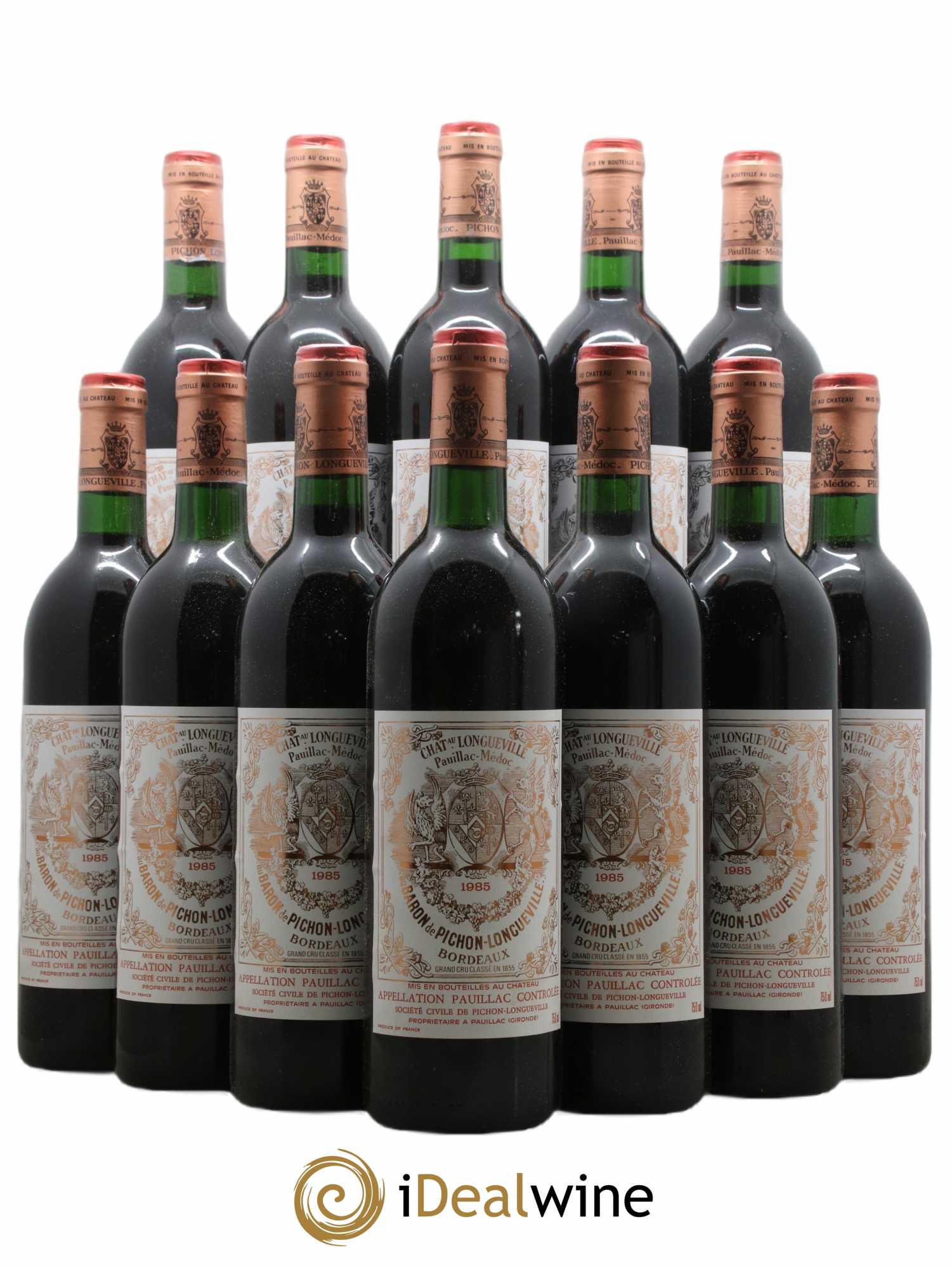 Pichon Longueville Baron 2ème Grand Cru Classé  1985 - Lot de 12 Bouteilles