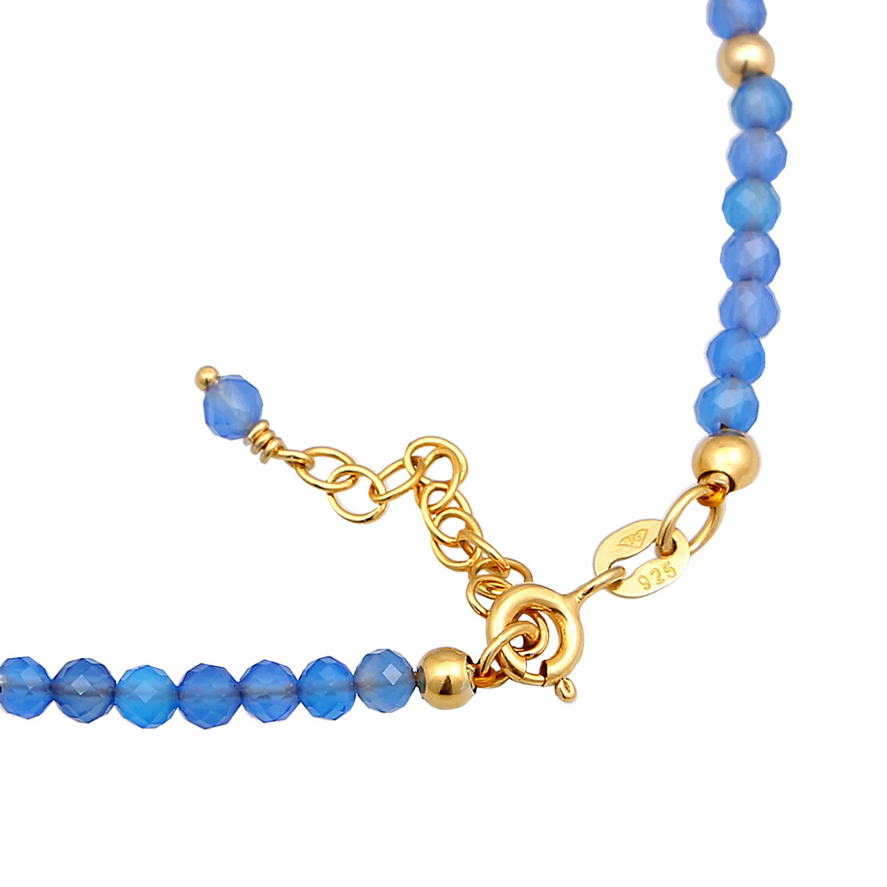 Elli Elli Bracelet de Cheville Femmes bracelet de cheville été plage avec agate perles Bijoux