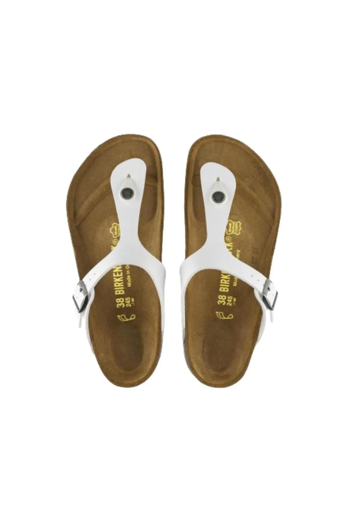 Birkenstock  Pantolette - Weiß - Flacher Absatz