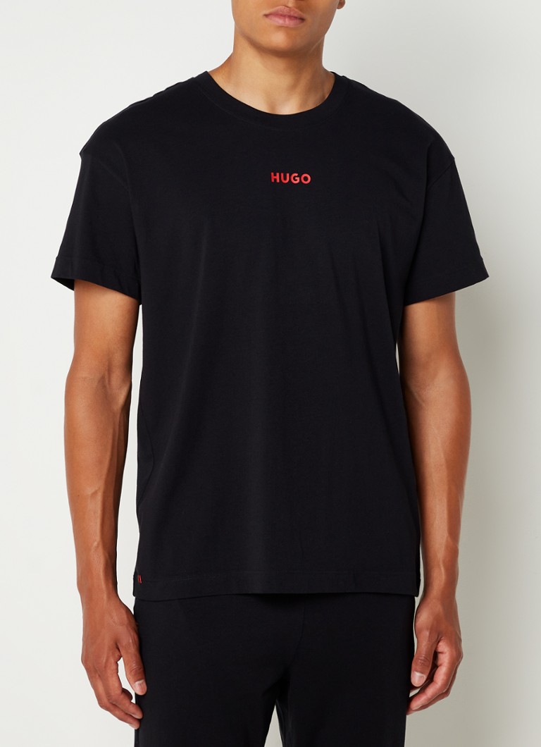 Haut de pyjama en coton HUGO BOSS avec logo