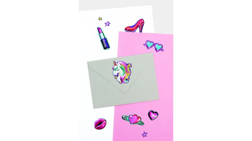 folia Pailletten-Sticker FANTASY 1 Blatt