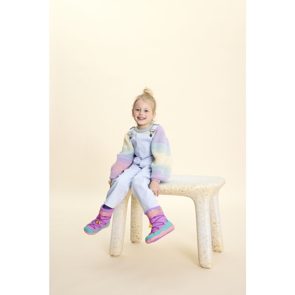 Affenzahn Schneestiefel Vegan Snowy Eule Pink Winterbarfußschuhe