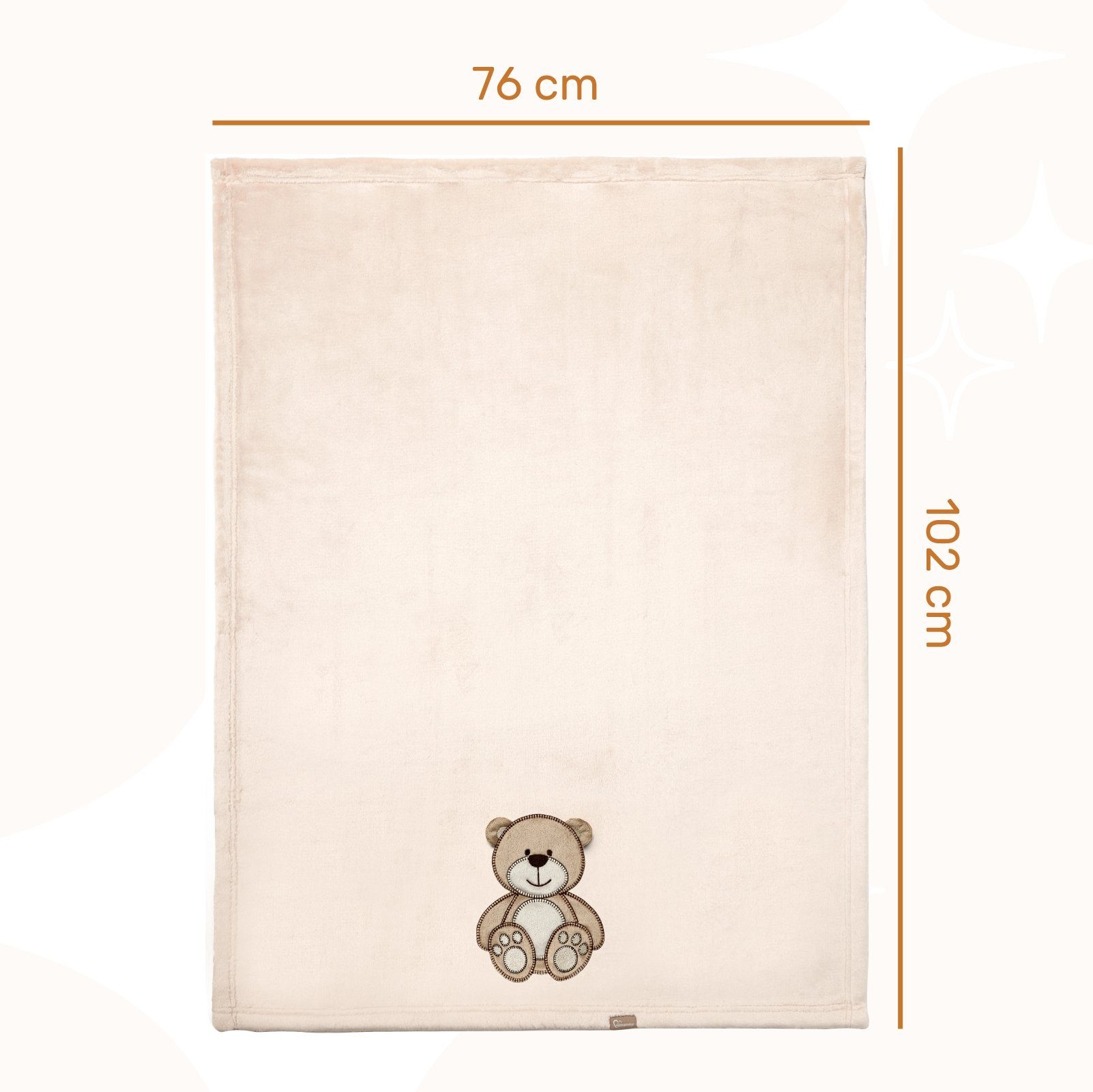 Wohndecke Warme Kuscheldecke Babydecke Blanket Baby Geschenk BE20-168, Be Mammy