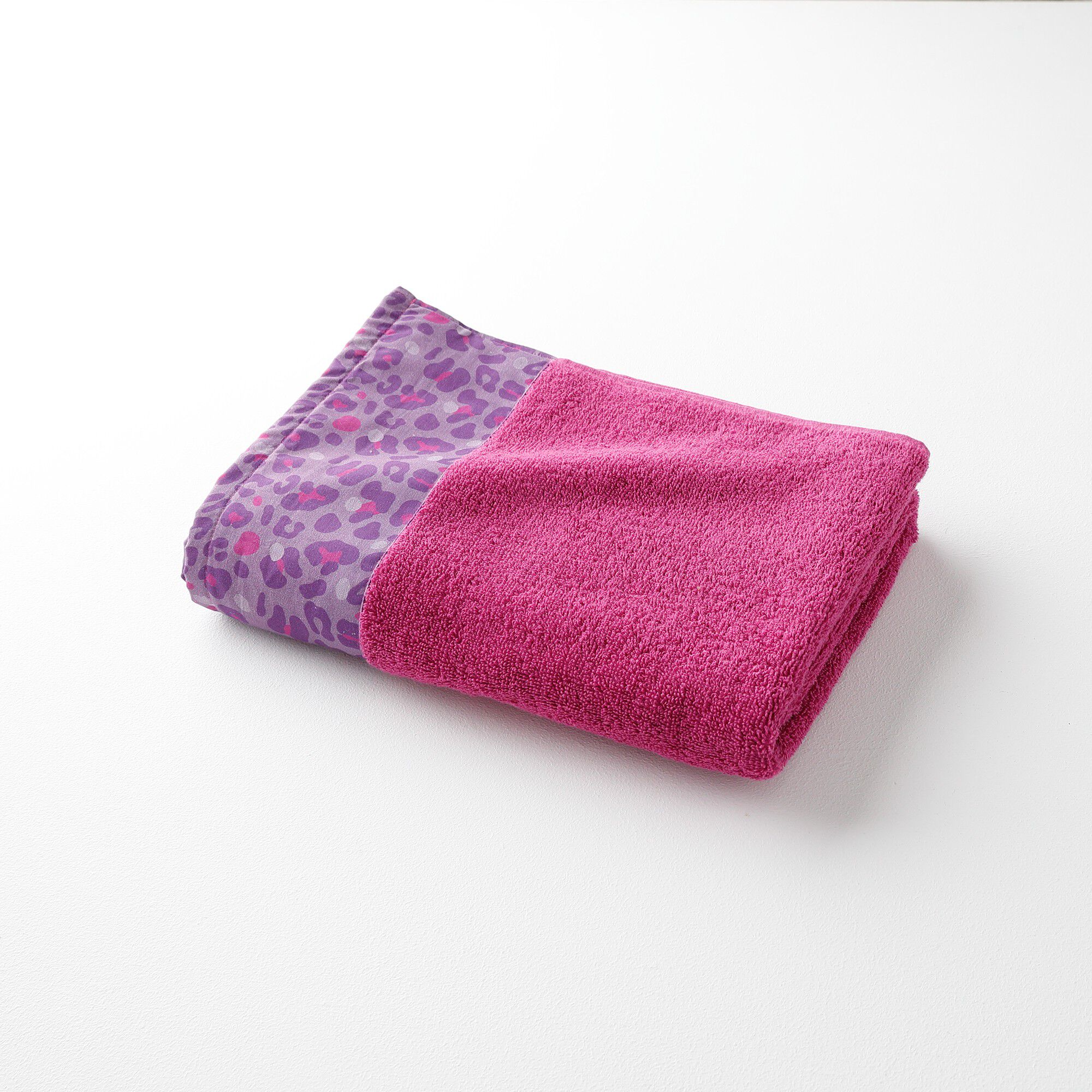 Éponge bouclette 420 g/m² liteau imprimé léopard