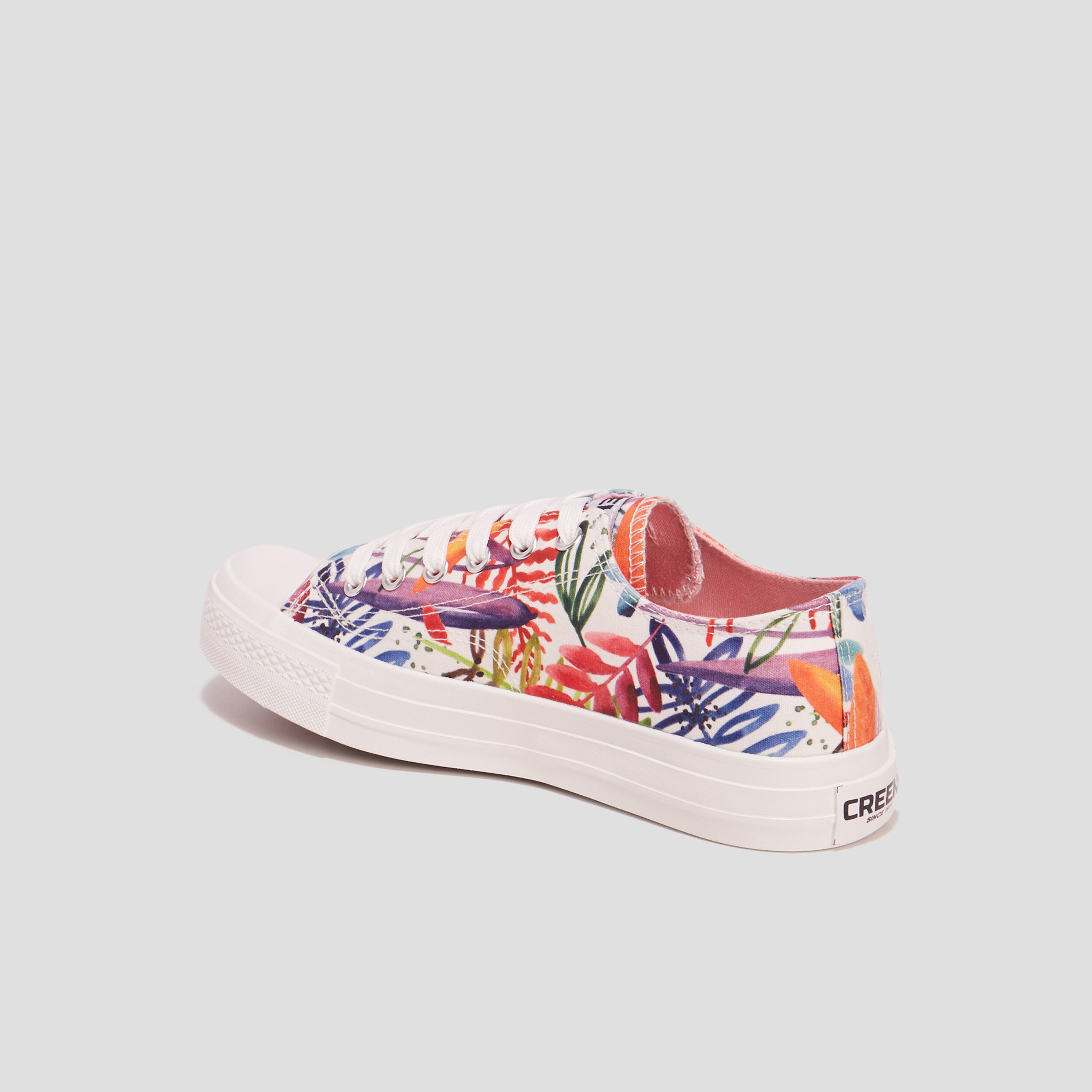 Tennis en toile à lacets Creeks multicolore femme | La Halle