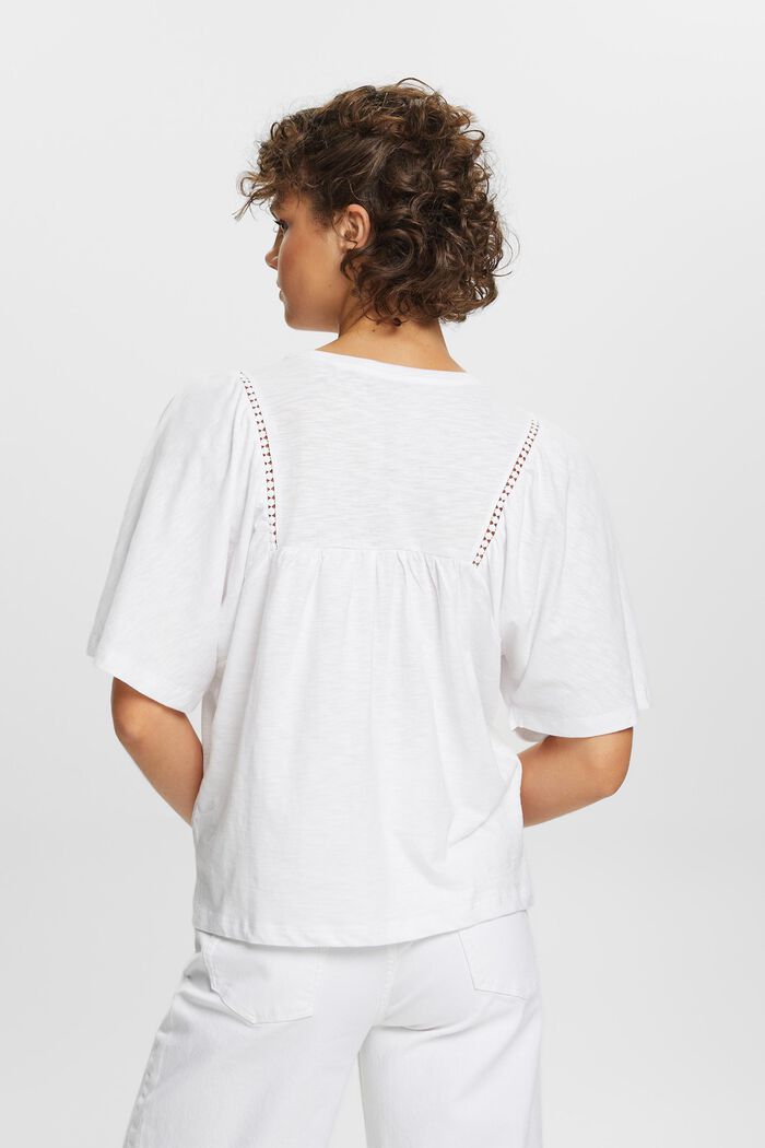 Ausgestelltes T-Shirt, 100 % Baumwolle