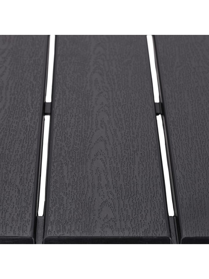 relaxdays Gartentisch in Schwarz - (B)78 x (H)74 x (T)78 cm günstig kaufen onesize