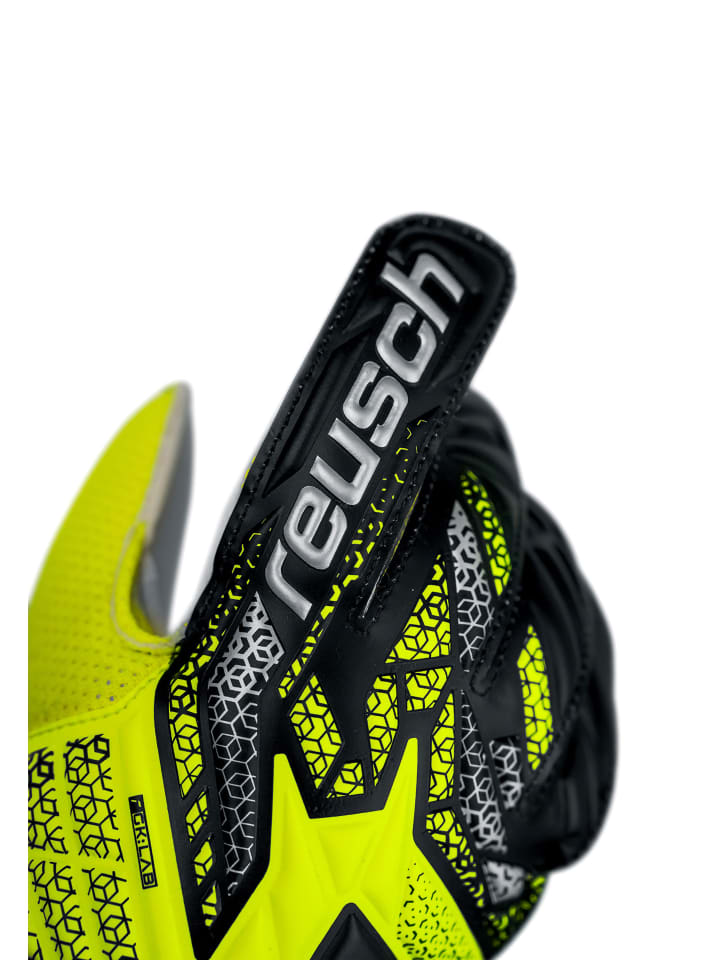Reusch Torwarthandschuhe Attrakt Solid Junior in 2014 safe yellow/silver günstig kaufen