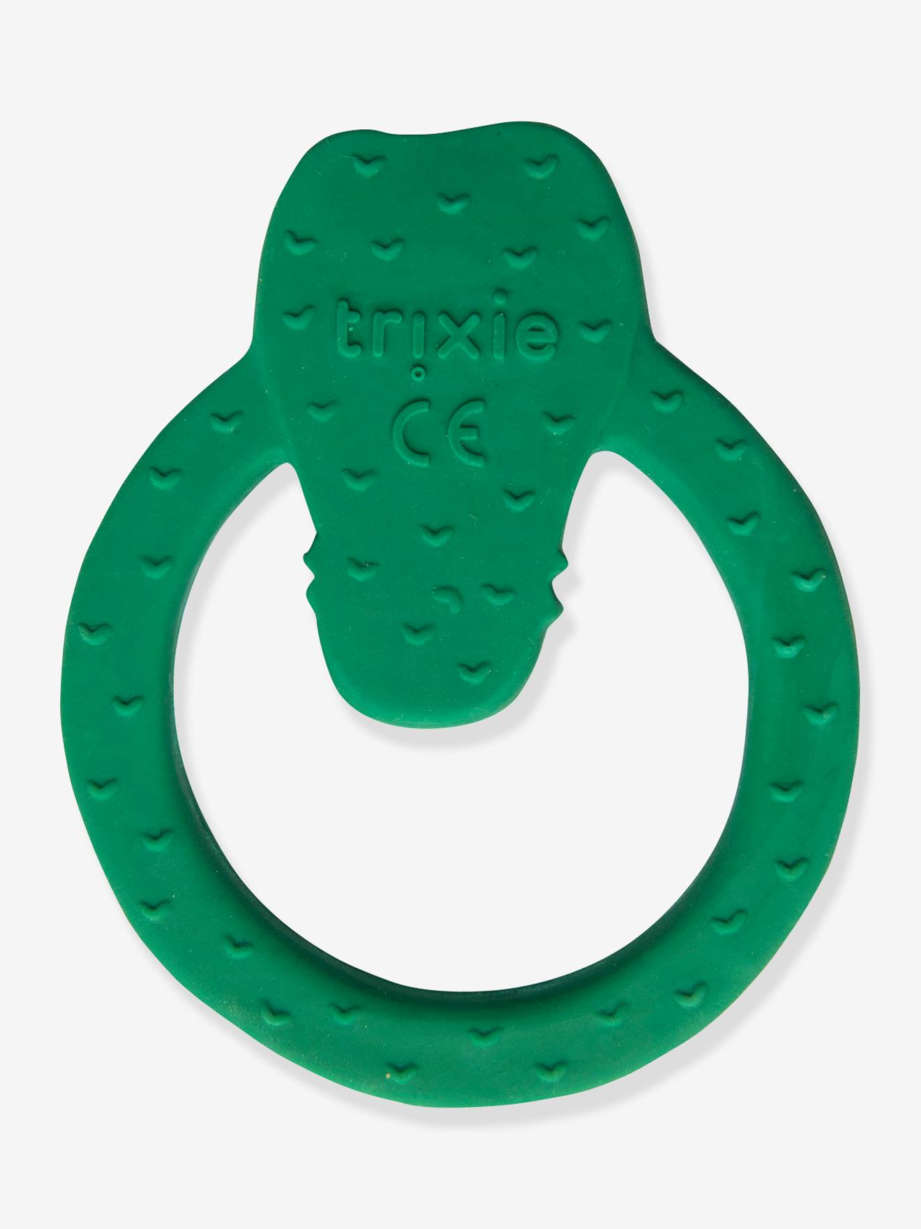 Natural rubber round teether