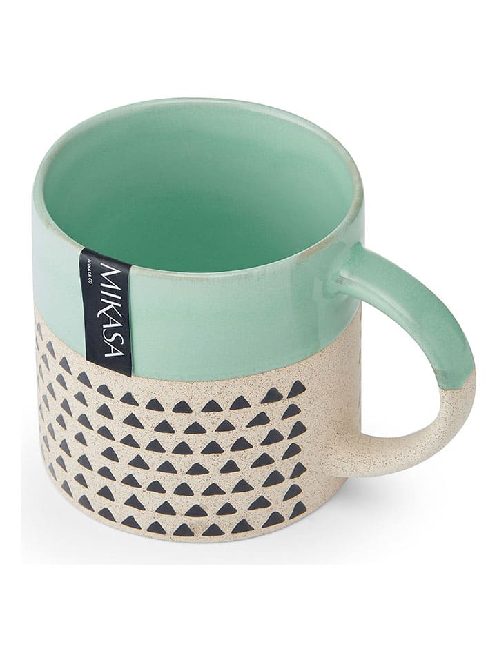 Mikasa 2er-Set: Tassen in Mint/ Beige - 390 ml günstig kaufen onesize