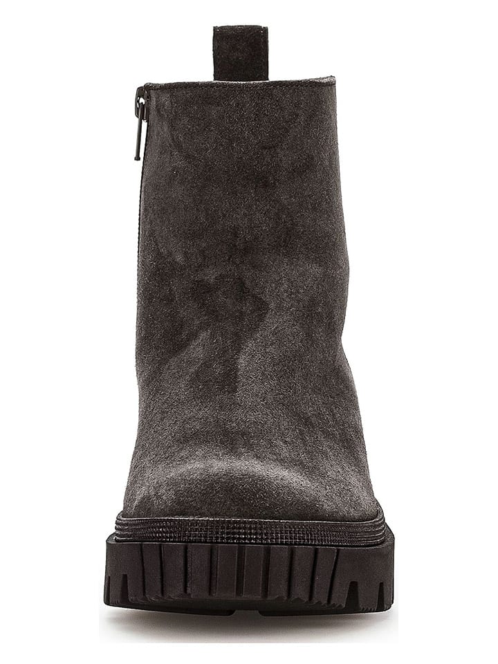 Gabor Leder-Boots in Anthrazit günstig kaufen
