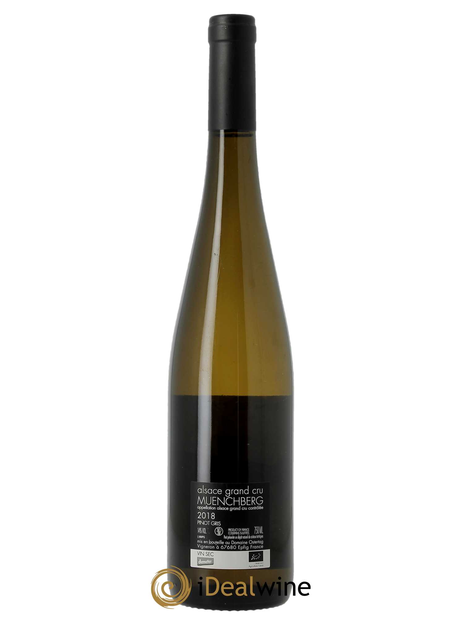 Pinot Gris Grand Cru Muenchberg A360P Ostertag (Domaine)  2018 - Lot de 1 Bouteille
