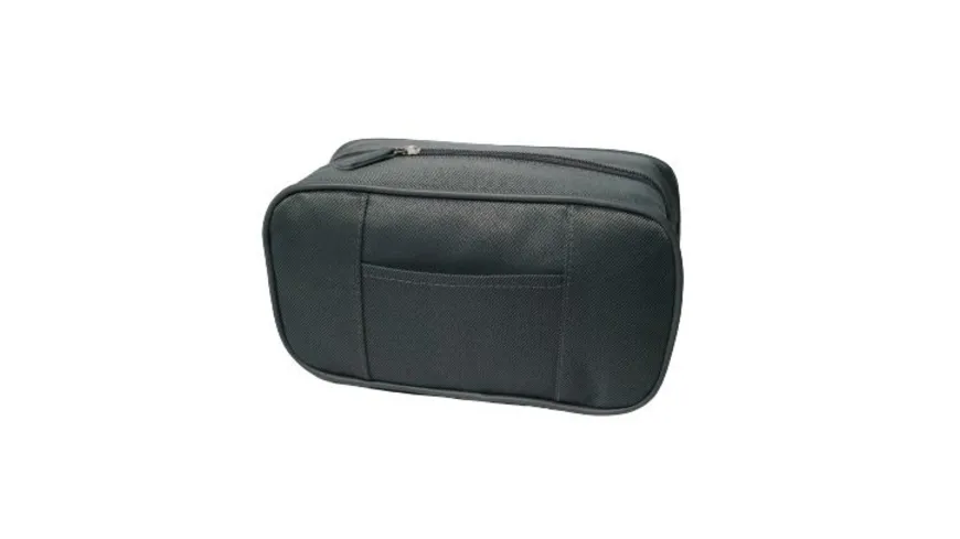 KANIA Kulturtasche Herren grau Boxform schwarz