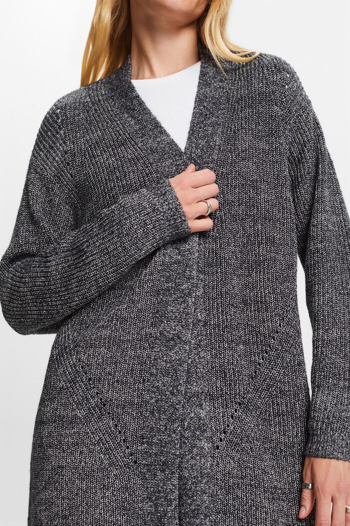 Langer Cardigan, Baumwollmix