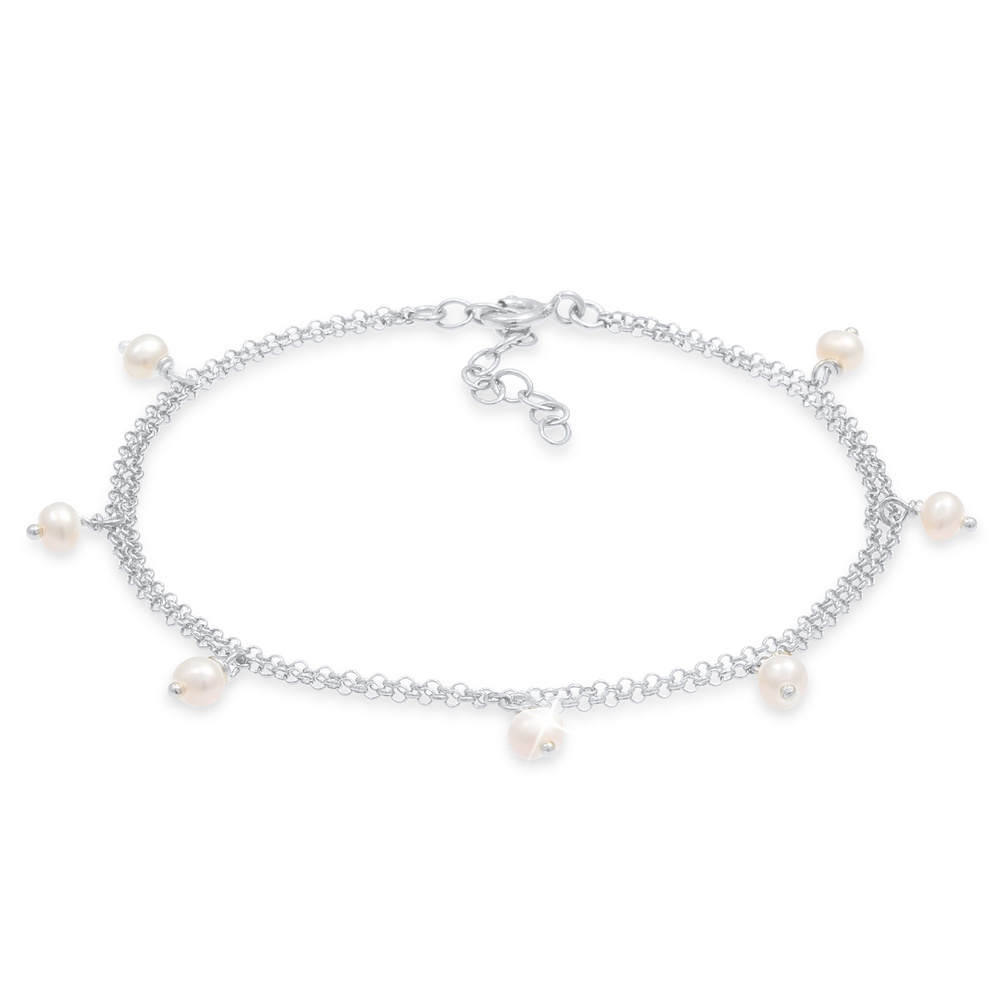 Elli Elli Bracelet Pendentif féminin en perle de culture d'eau douce, et en 925/1000 a Bracelet