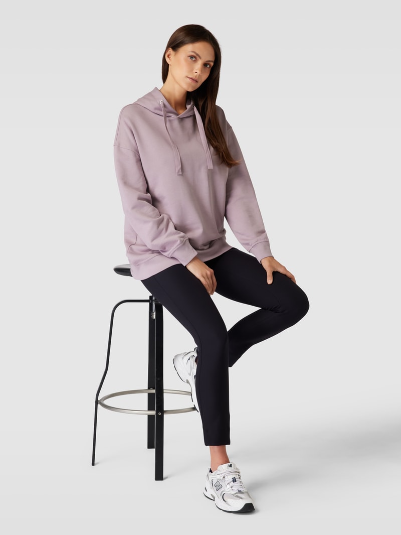 Hoodie mit Logo-Print in mauve