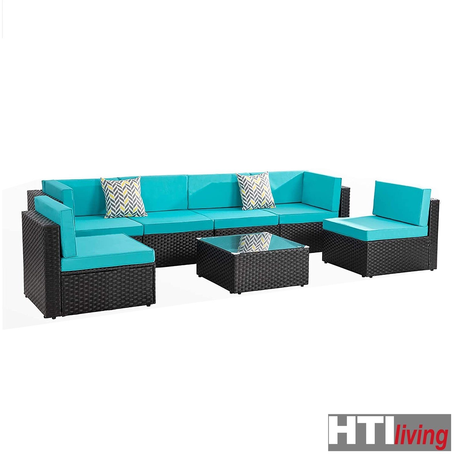 HTI-Living Gartenlounge-Set Terrassenmöbel Bettina Family, (Set, 4-tlg), Loungegarnitur mit Kissen