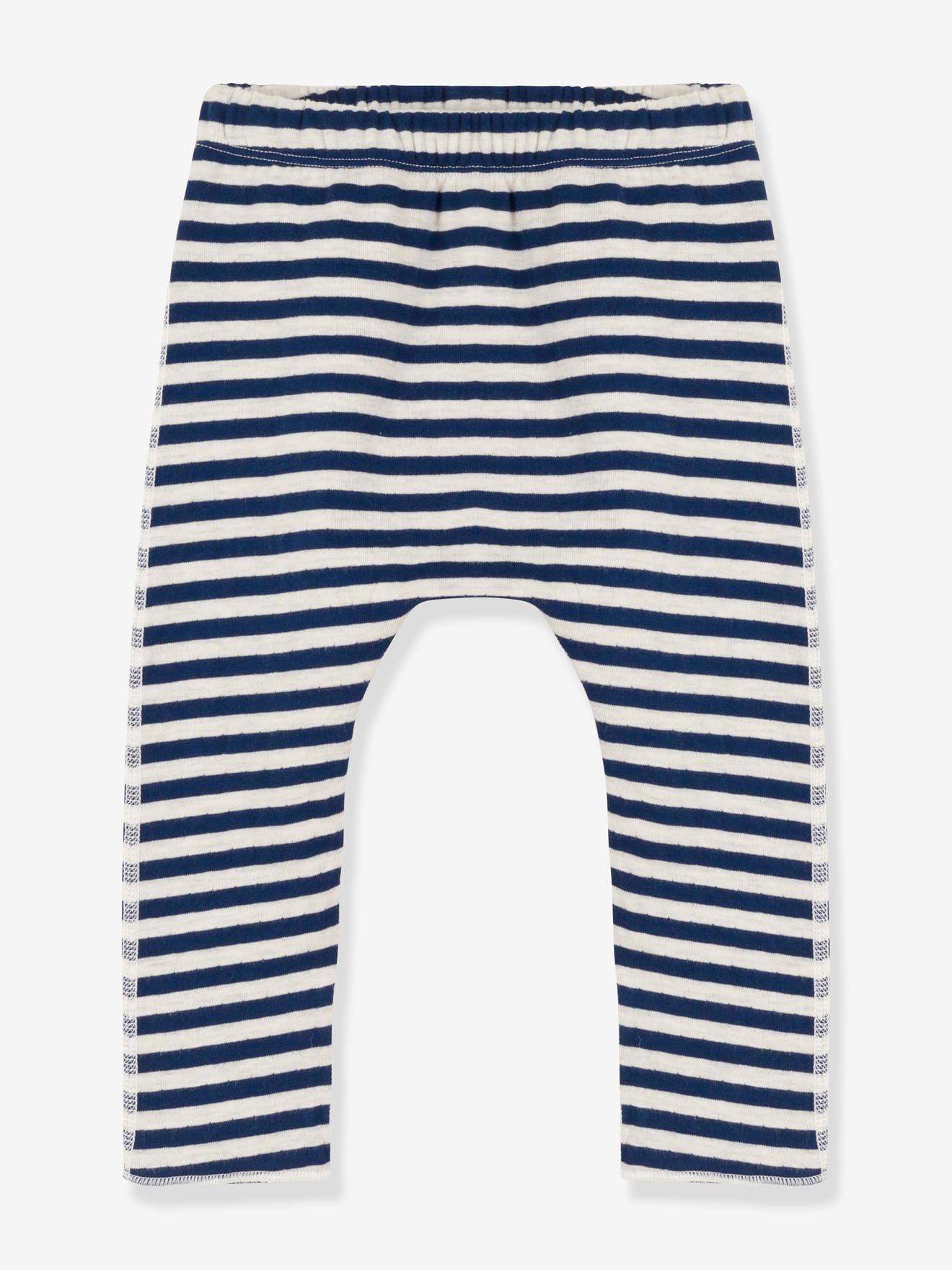 Pantalon bébé rayé en tubique