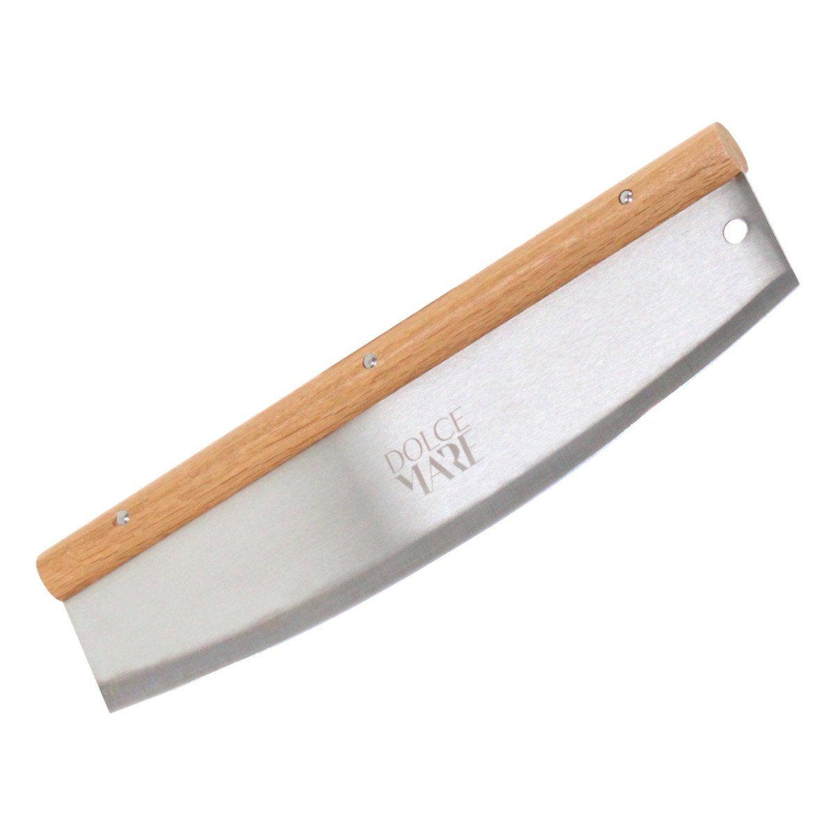 Pizzastein Set schwarz Holz Pizzaschieber Edelstahl Pizzaschneider, (Nur Pizzaschneider)