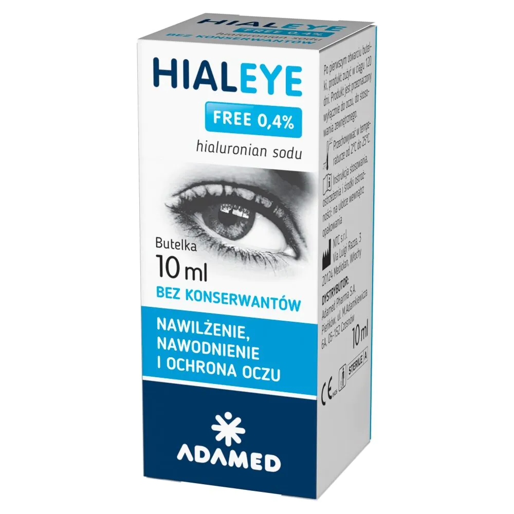 Hialeye Free 0,4%, Colírio Hidratante, Sem Conservantes