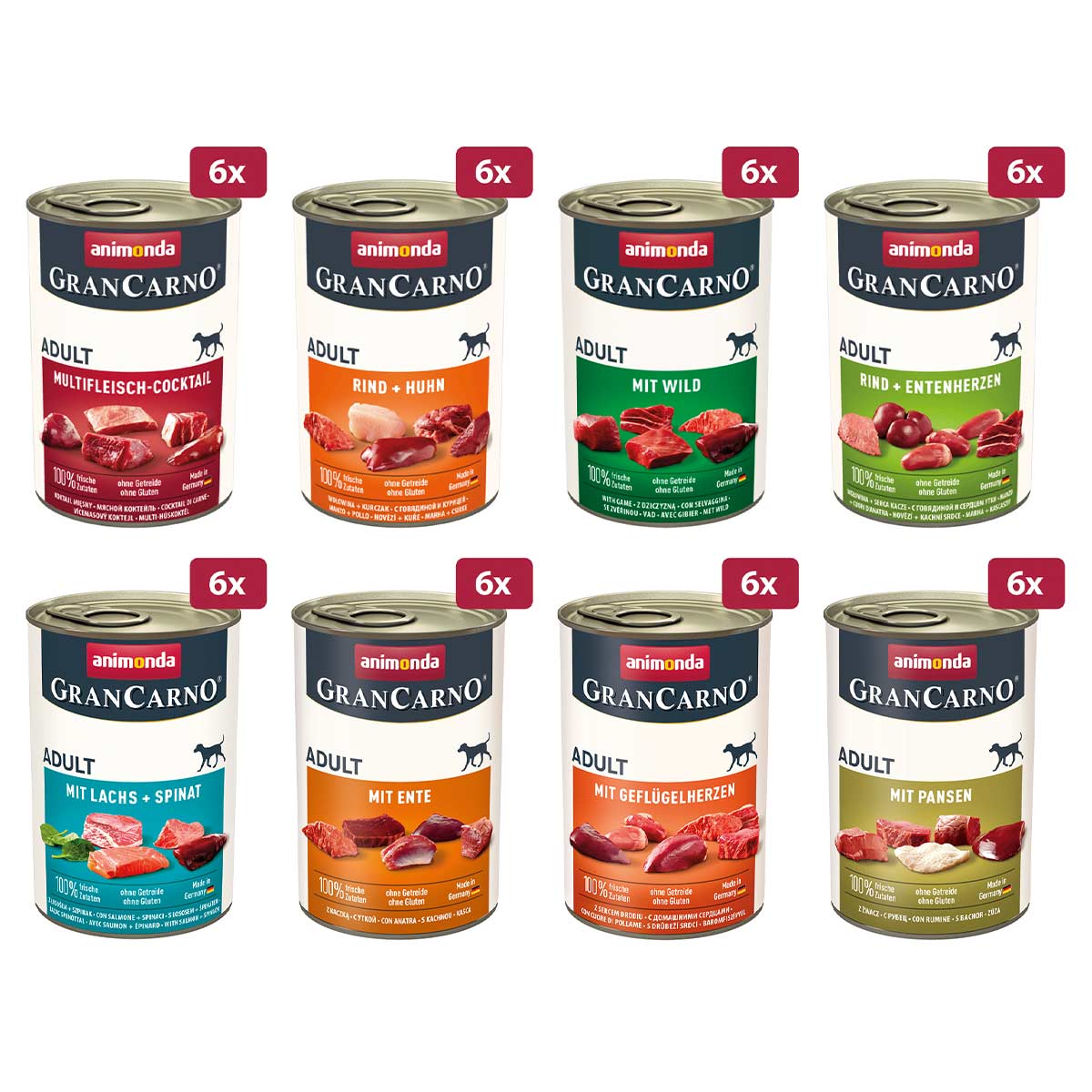 GranCarno Adult 8x6x400g Megapack II günstig kaufen bei ZooRoyal