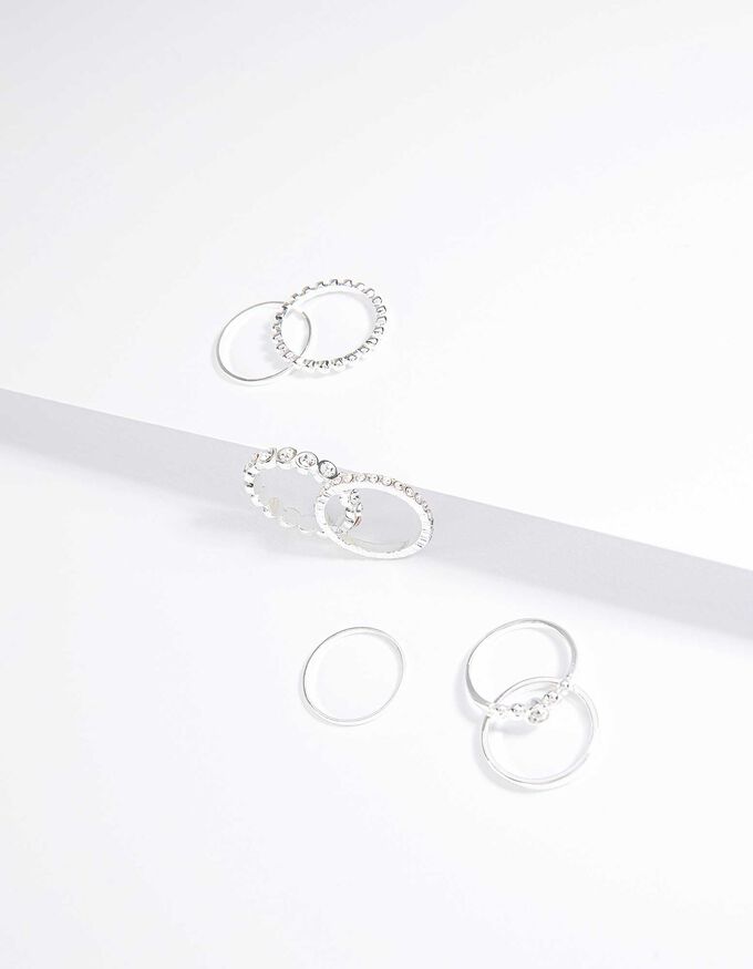 Damen Ring - 7er-Pack