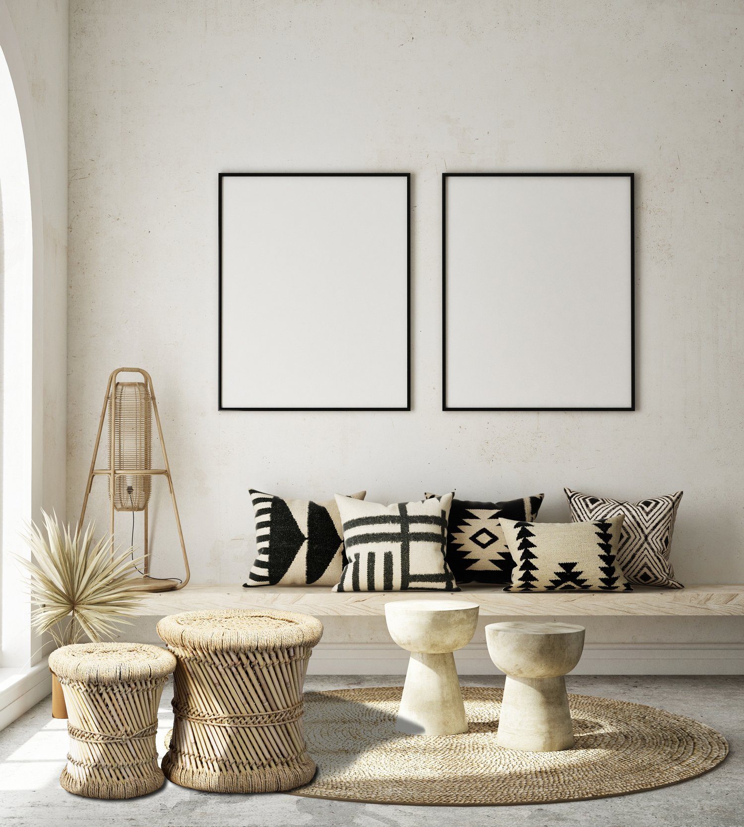 Marrakesch Orient & Mediterran Interior Sitzhocker Balkonhocker und Gartensessel, Hocker, Stuhl, Handarbeit