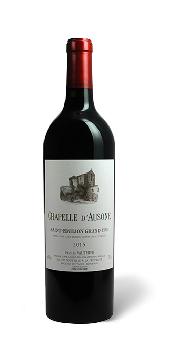 Bordeaux Chapelle d'Ausone Second vin du Château Ausone Saint-Emilion Grand Cru  2015  75 cl - Rouge