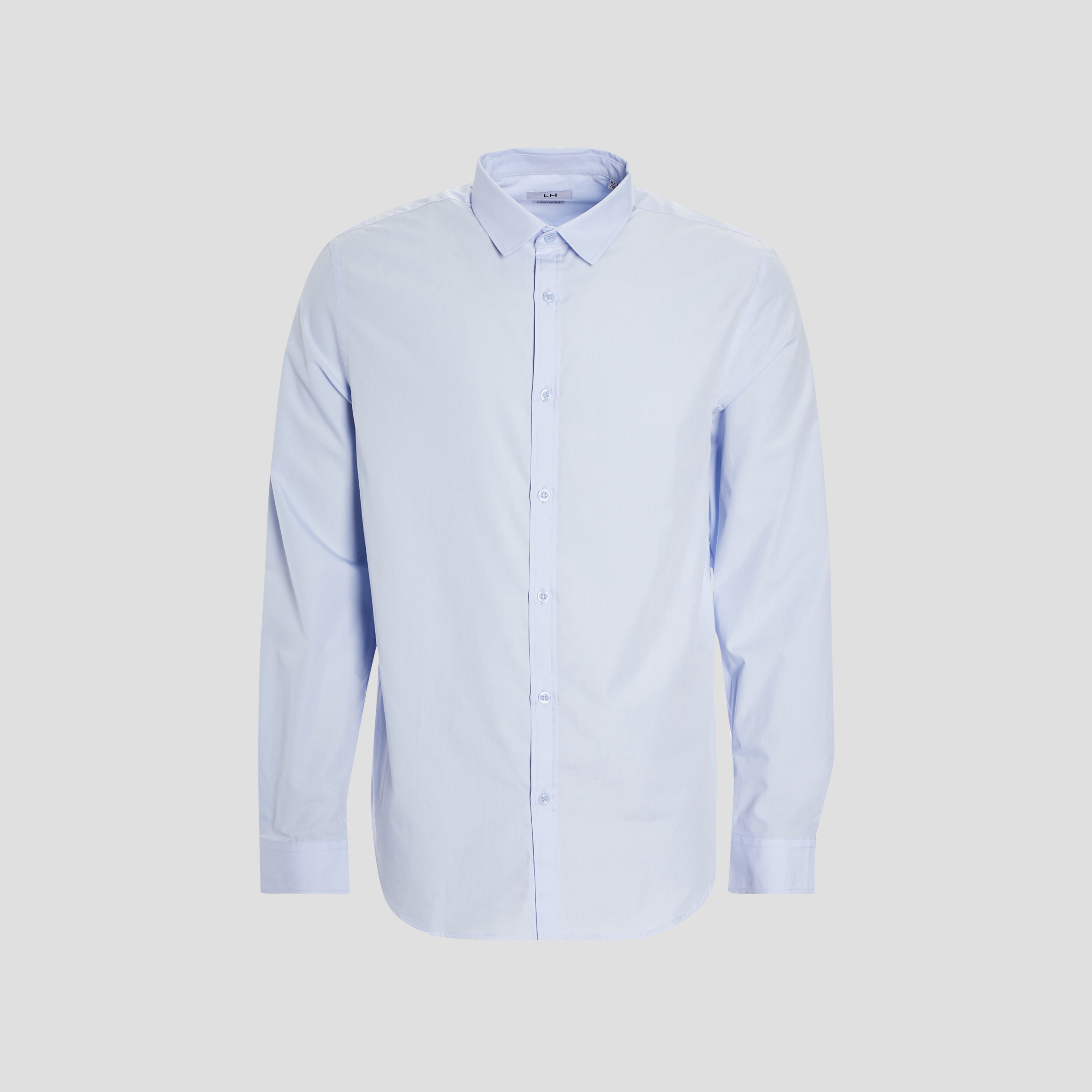 Chemise manches longues Studio bleu ciel homme | La Halle