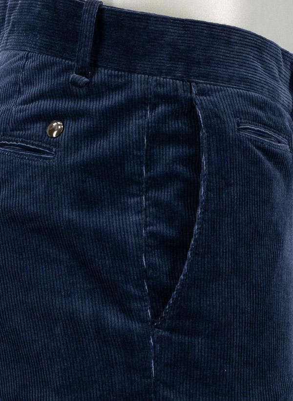 Alberto, Hose, Regular Fit, Cord, navy