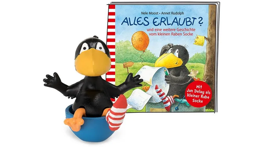 tonies - Hörfigur für die Toniebox: Rabe Socke - Alles erlaubt und weitere Geschichten