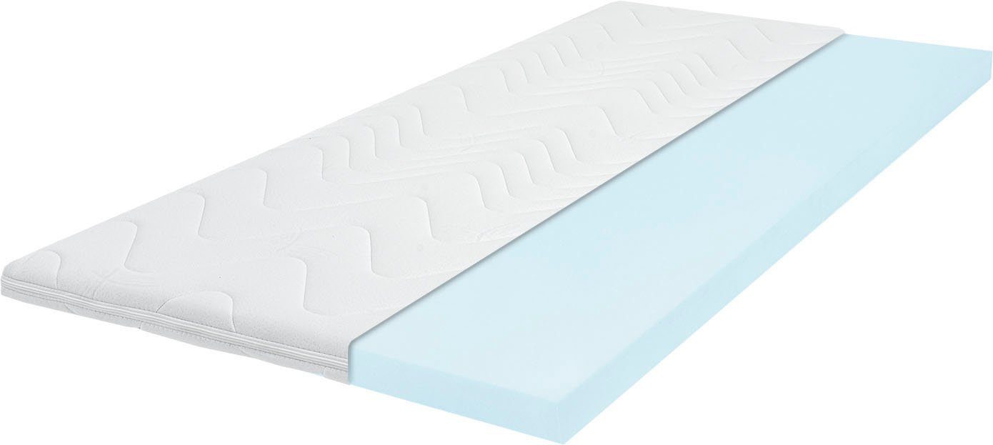 Topper Topper Basic 40, Breckle Northeim, 6 cm hoch, Kaltschaum, Polyester, (1-tlg), atmungsaktiver Topper, in verschiedenen Größen erhältlich